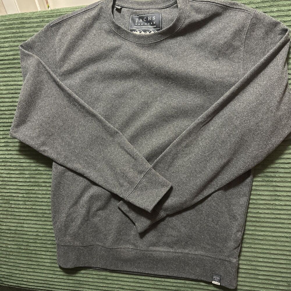 Jachs New York Sweater Men's Small Black Long Sleeve Crewneck